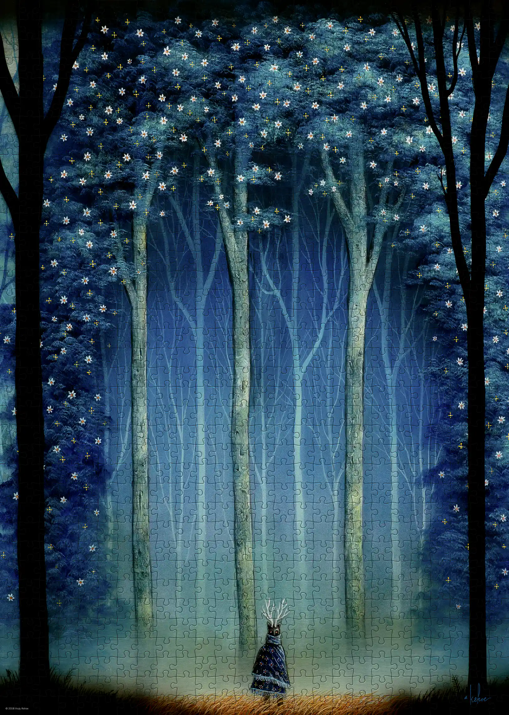 Catedral da floresta, quebra-cabeça Heye 1000 peças