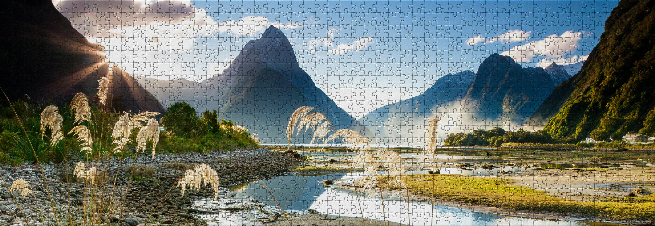 Fiorde Milford Sound, quebra-cabeça Heye 1000 peças