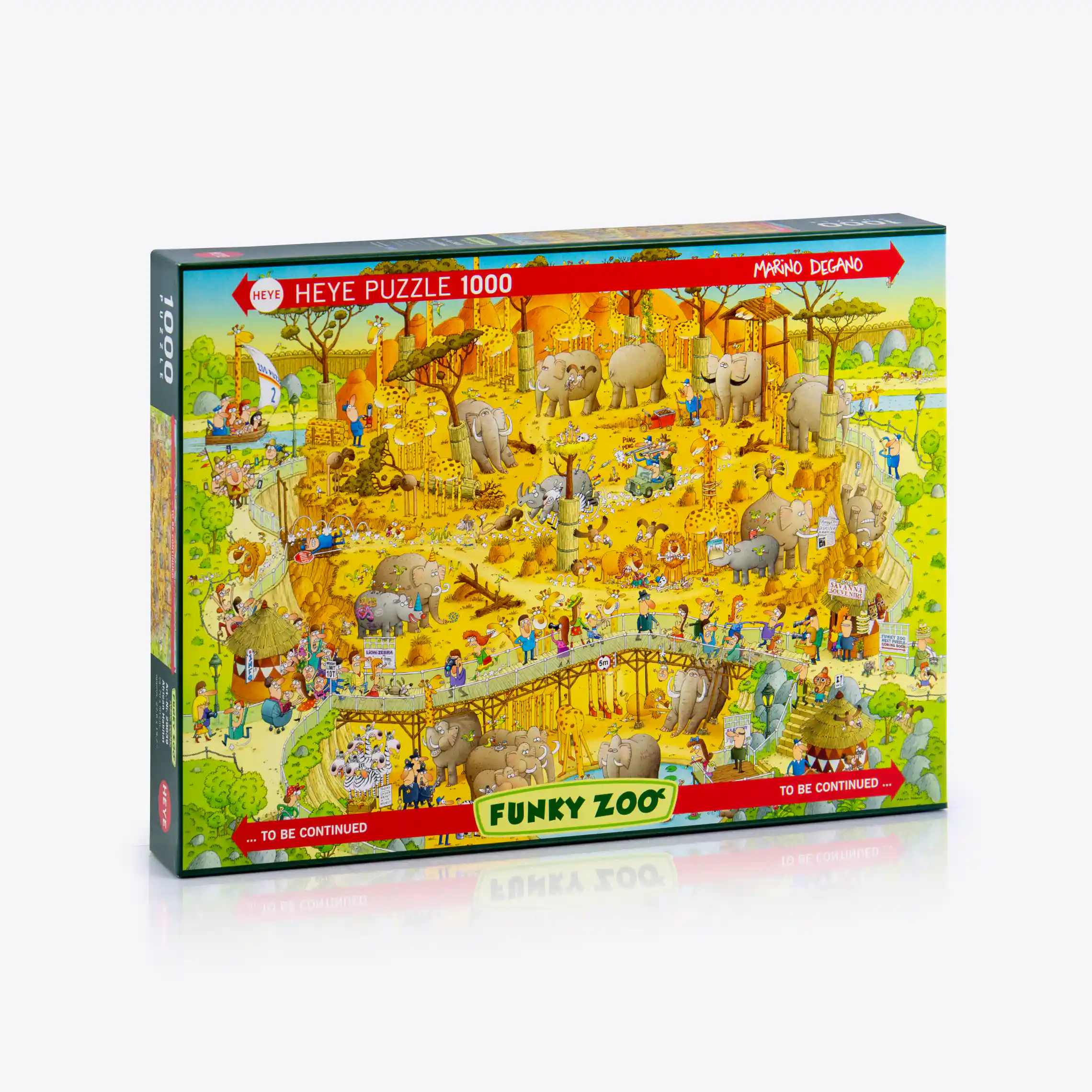 HUADADA Jigsaw Puzzles 1000 Peças - Animais travessos - Quebra