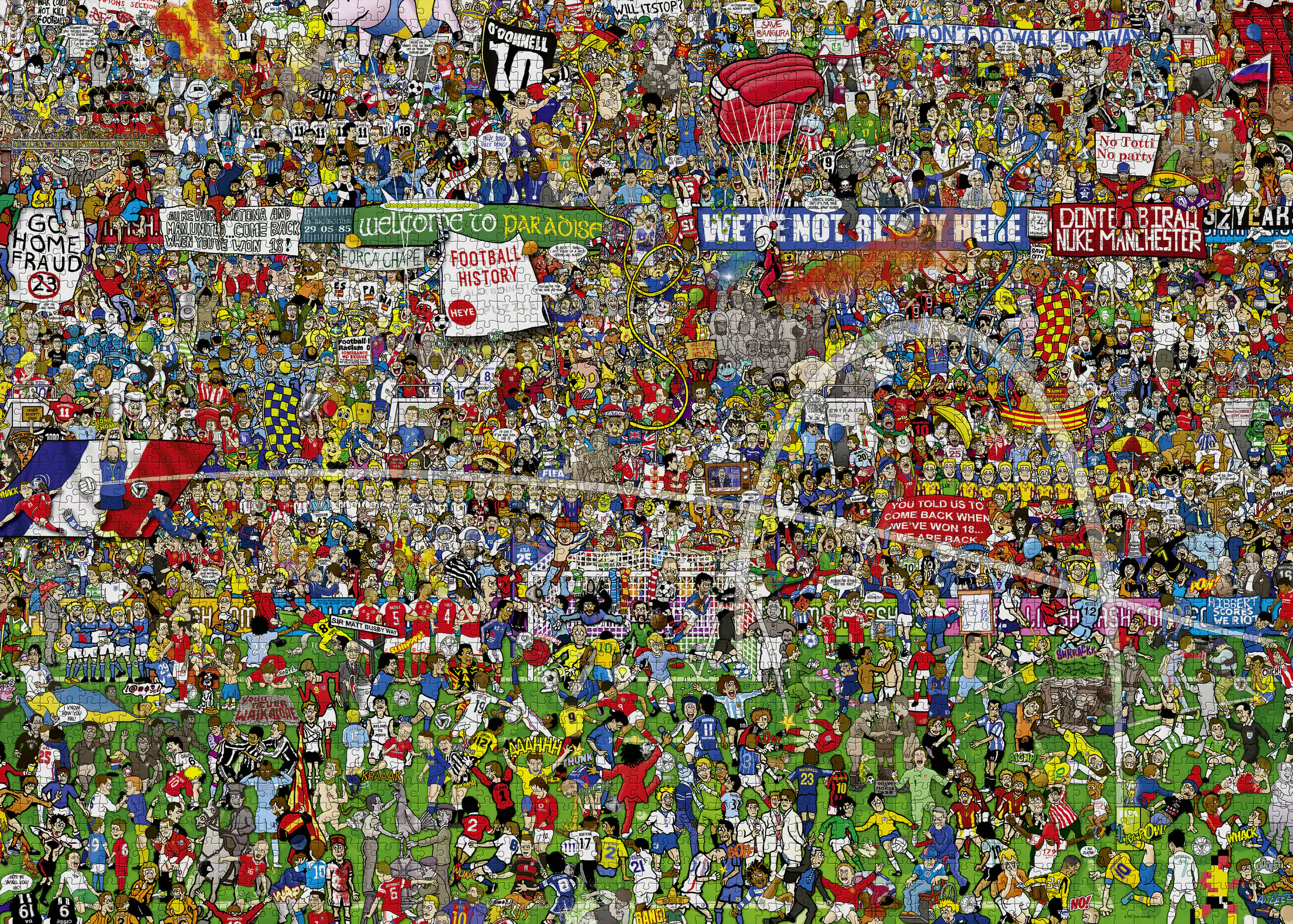 História do futebol, quebra-cabeça Heye 3000 peças