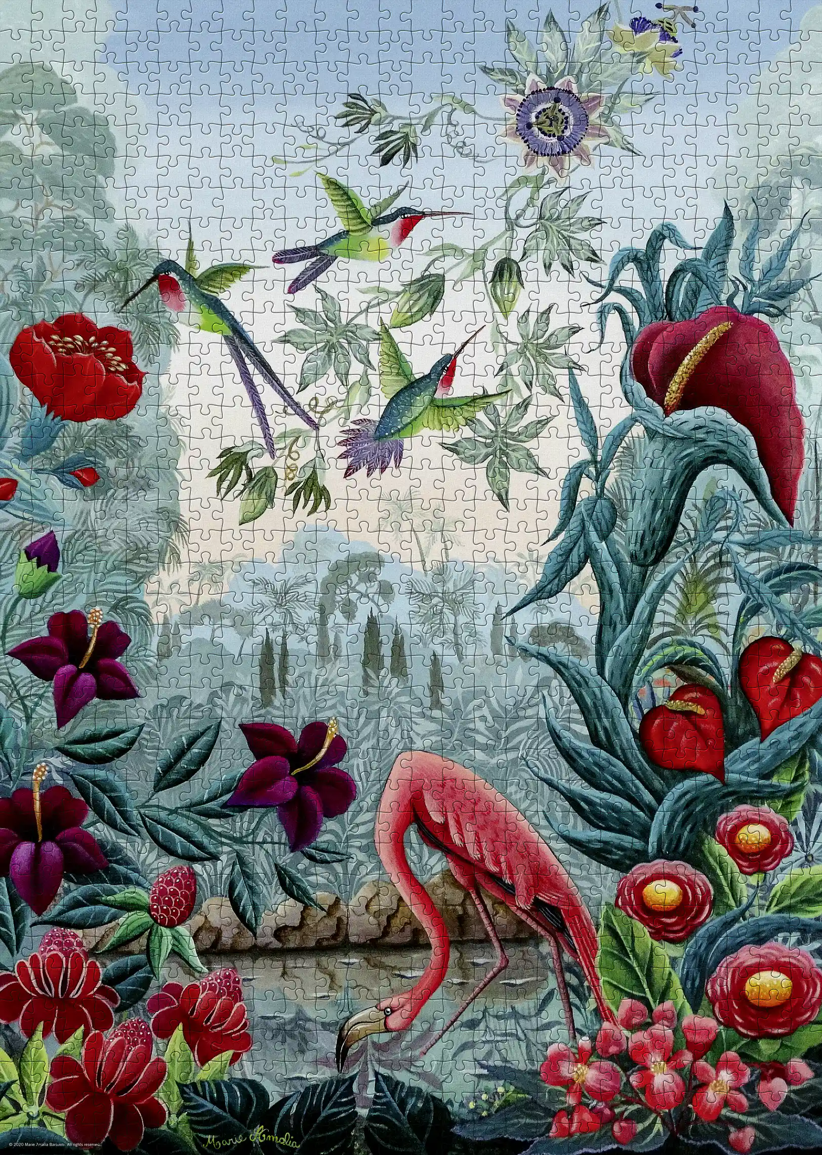 Paraíso das aves, quebra-cabeça Heye 1000 peças