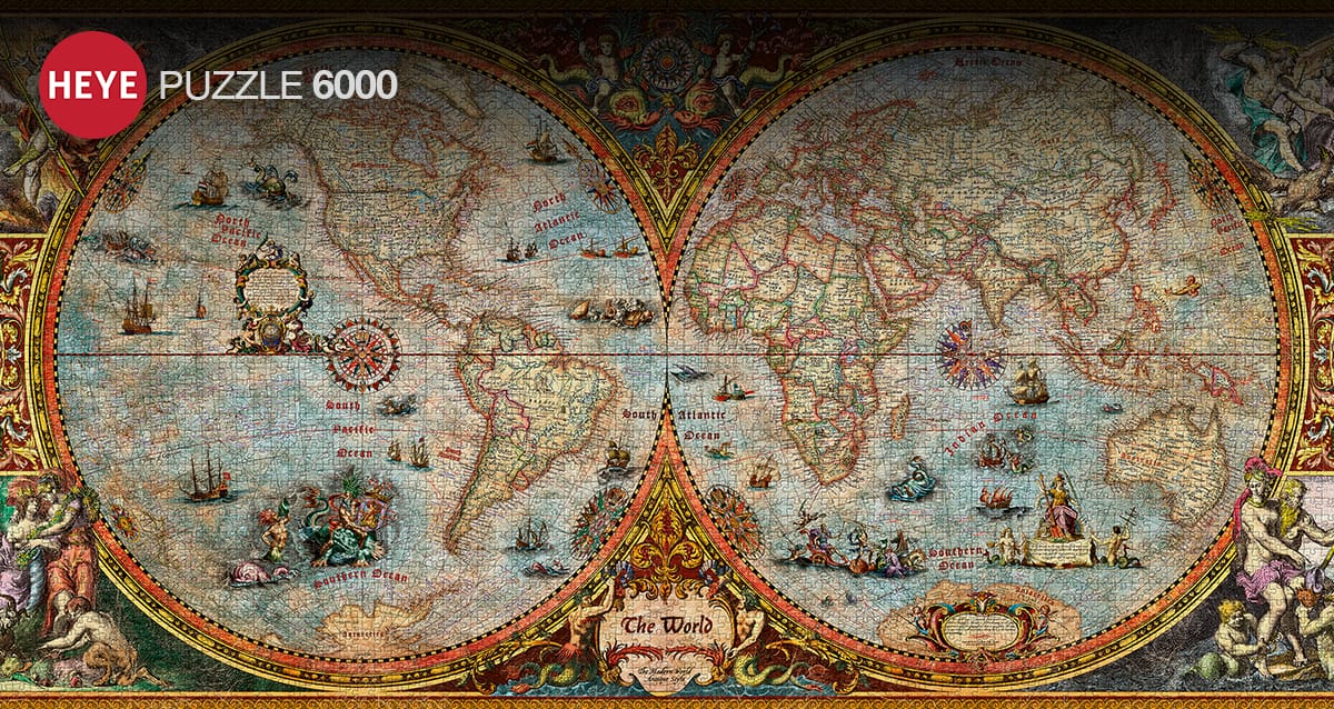へいへい Hemisférios, quebra-cabeça Heye 6000 peças