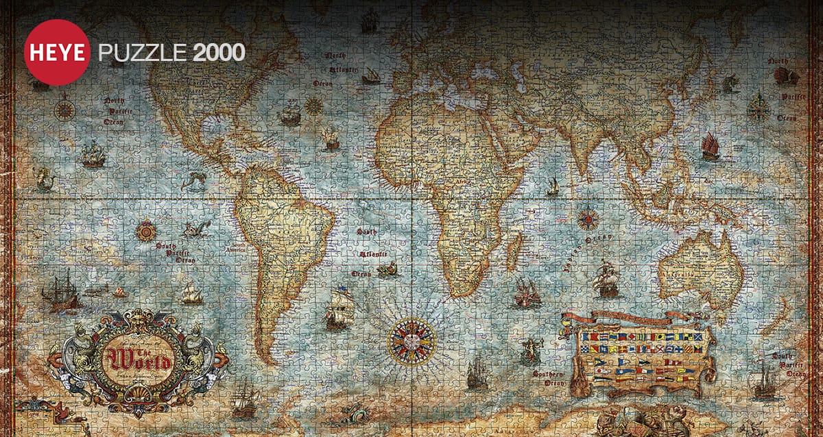 O Mundo, quebra-cabeça Heye 2000 peças