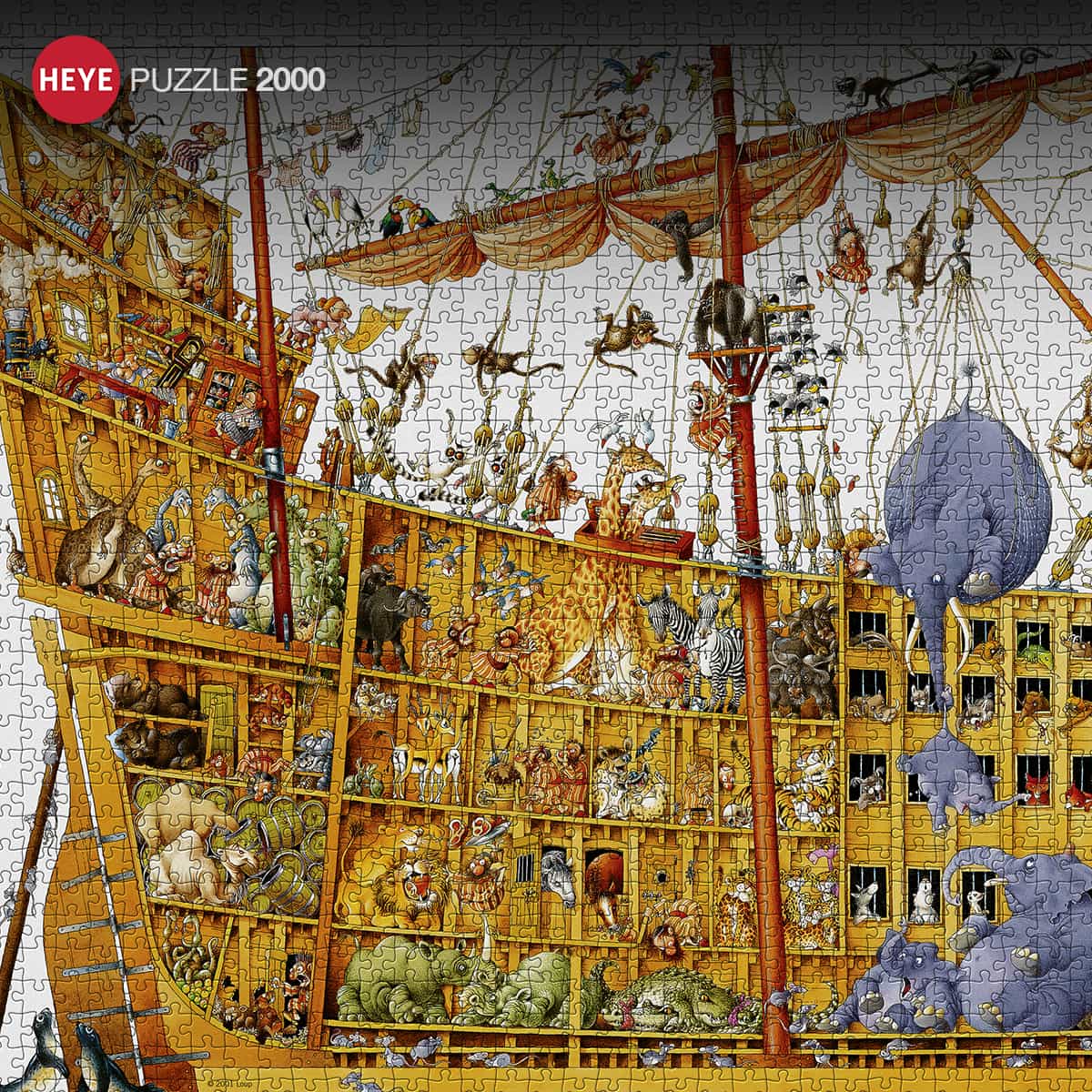 Puzzle Erwachsene Deep Down Puzzle 2000 Teile - HEYE Teufel Motiv 69x97cm Höllen Motiv Puzzle
