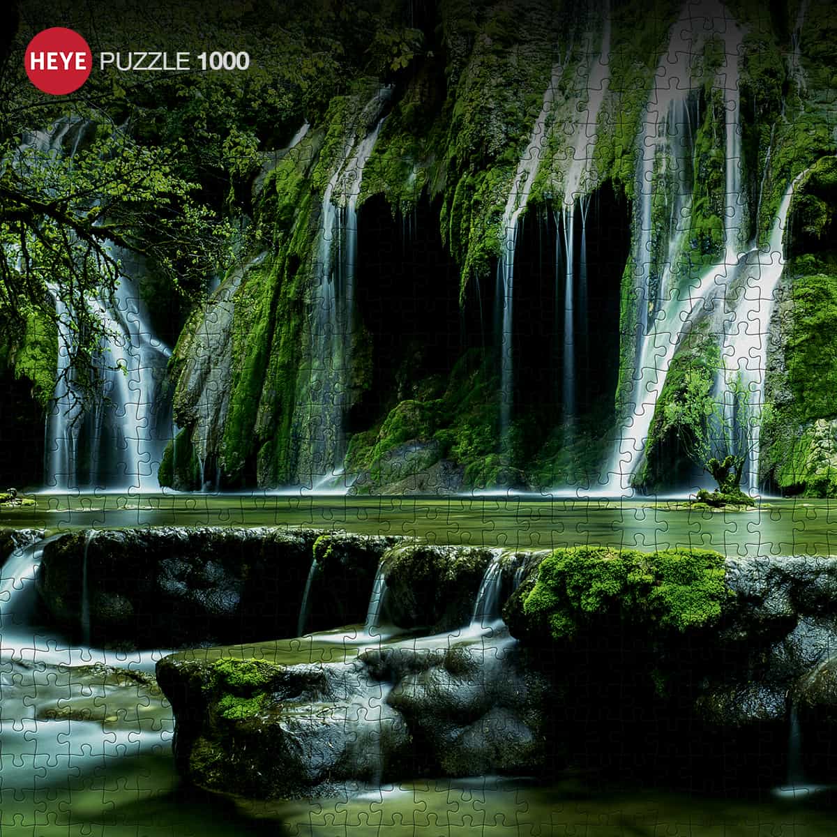 Puzzle 1000 peças CASCATA NA FLORESTA Educa -  - A loja de puzzles  online