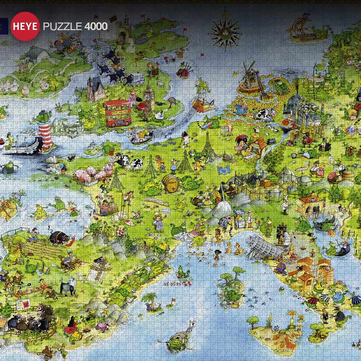 Schmidt 58289 Puzzle Il Mondo 1500 Pezzi