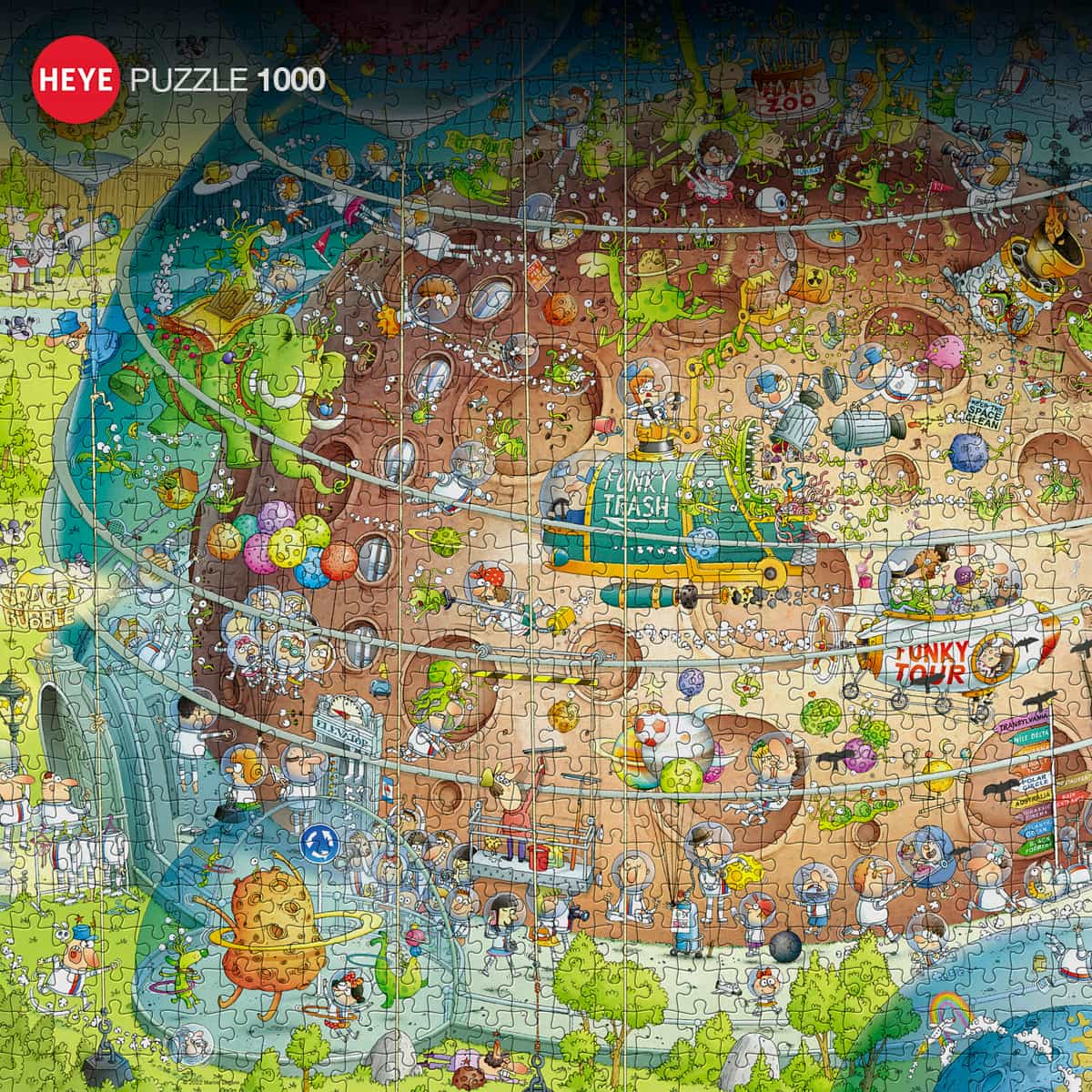 Heye- Puzzle Bianco o Nero, 1000 Pezzi, Multicolore, 8793